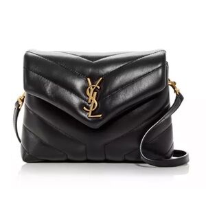 Yves Saint Laurent Black Leather Shoulder Bag